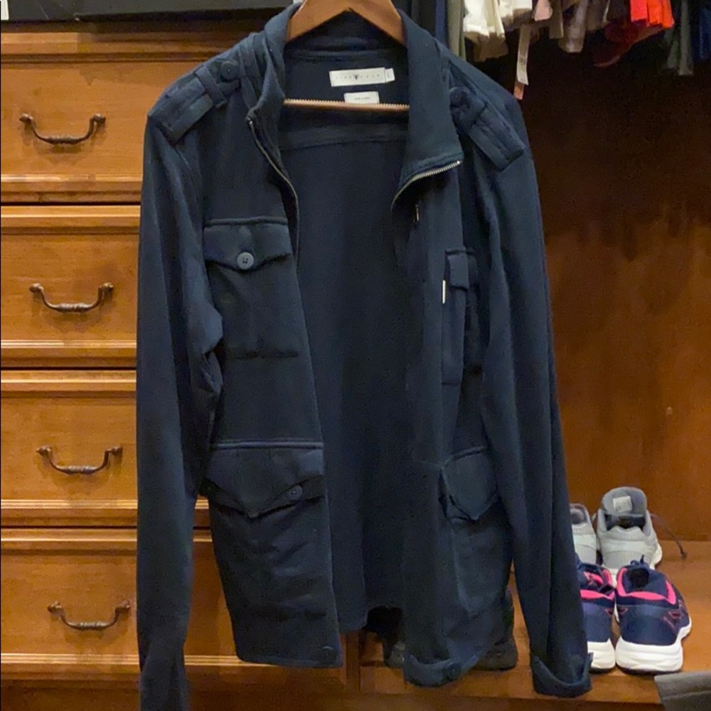 Causal navy sports jacket